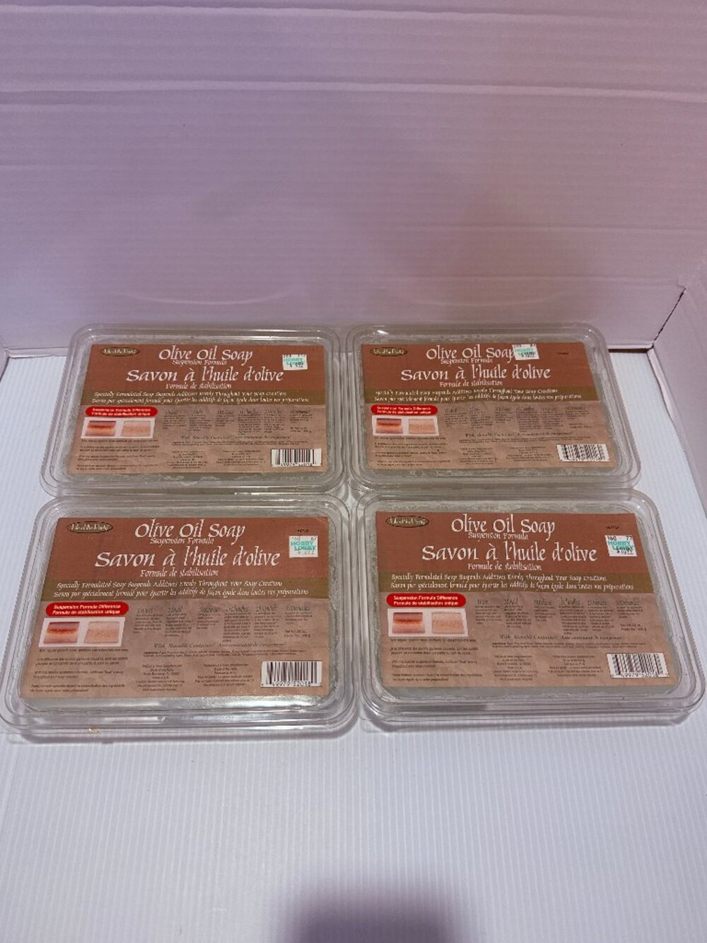 Life of the Party Olive Oil Melt and Pour Soap Base 2 Lb - Pack of 4 New